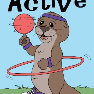 You Otter Be Active Postcard